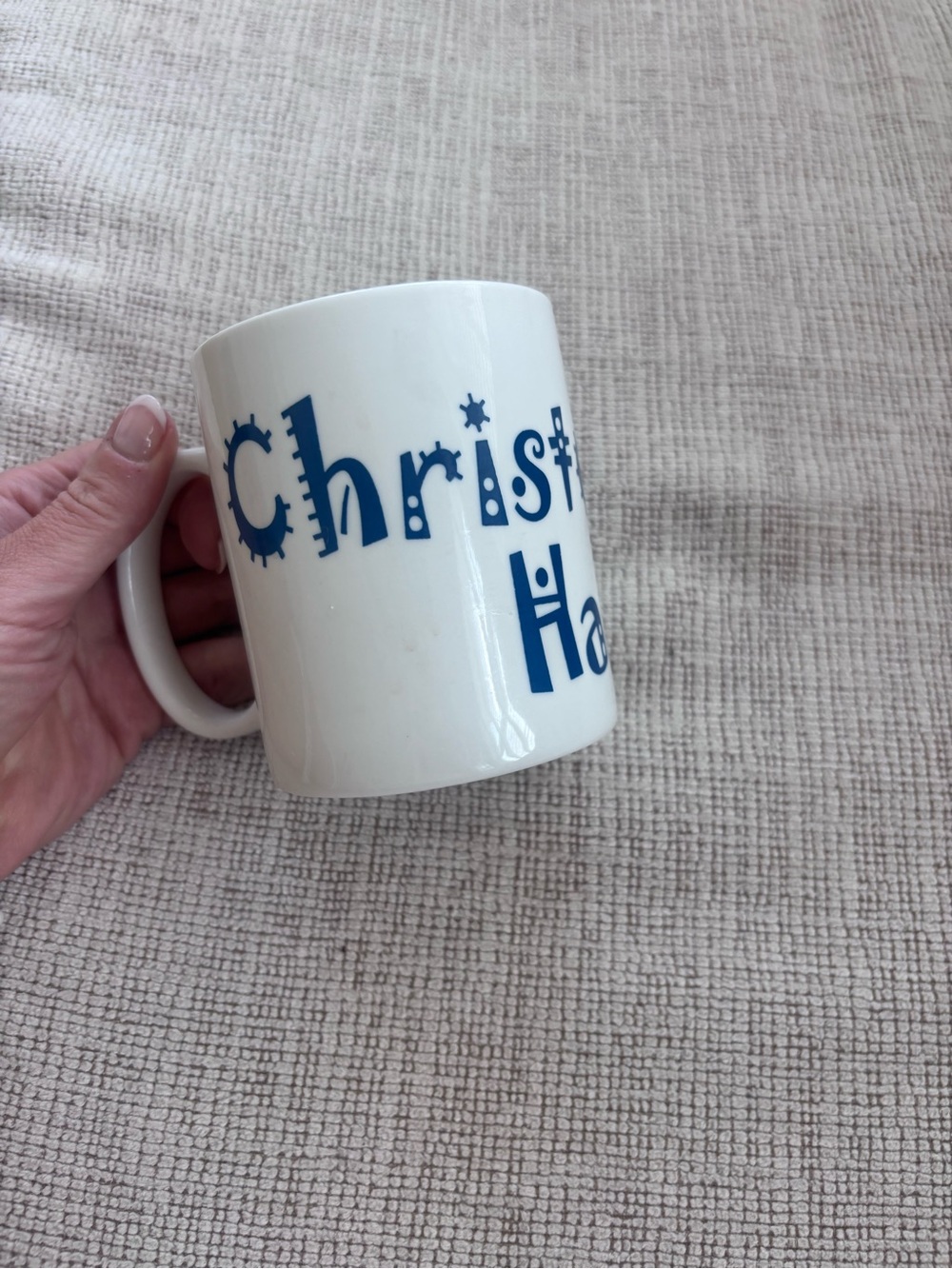 y2k UNH dorm mug — Christiansen Hall